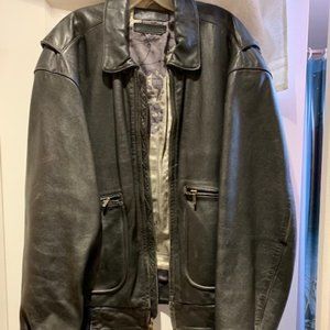 COPY - mega sale!!!!VTG MAP-LINED RARE HARLEY LEATHER JACKET SIZE 46